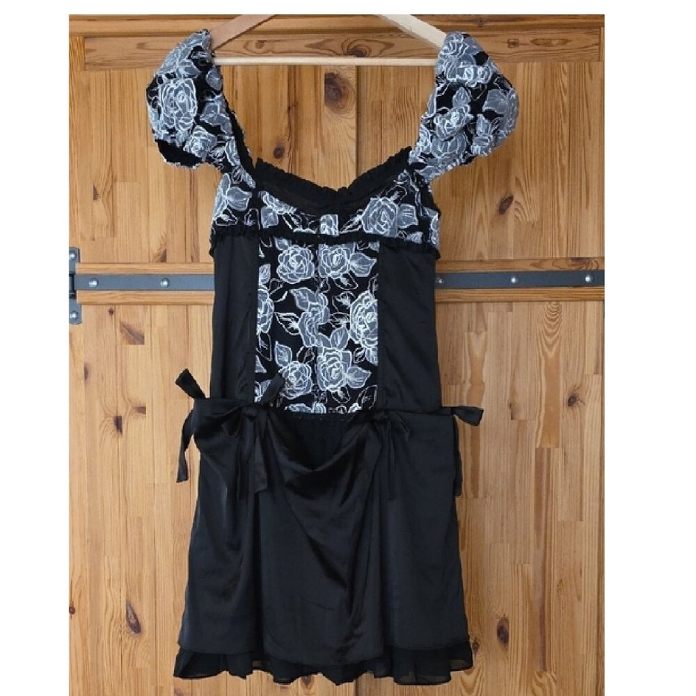 NWT FOR LOVE AND LEMONS HADLEE EMBROIDERED CORSET MINI DRESS SIZE S - Picture 4 of 6